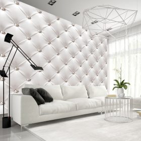 Zidna slika White elegance prošivena koža 400x280