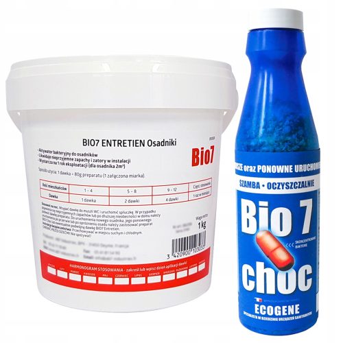 STARTER BIO 7 Choc + BAKTERIJE Bio7 Entretien 1kg