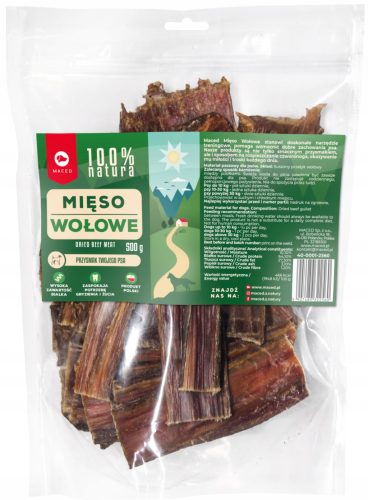 Pasja za pse Maced sušena govedina 500 g