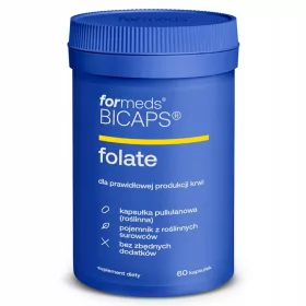   BICAPS FOLATE - Suplement s Folnom i Inulinom, 60 Kapsula, Prikladan za Vegane