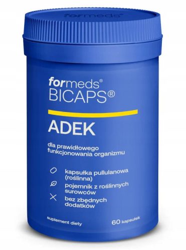 BICAPS® ADEK - Prirodni Dodatak Prehrani s Vitaminima A, D, E, K, 60 Kapsula