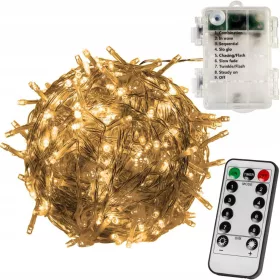   Lampioni za božićno drvce vanjskih 100 LED, na baterije s daljinskim upravljačem