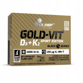   OLIMP Gold-Vit D3 + K2 Sport Edition - Dodatak Prehrani za Sportaše