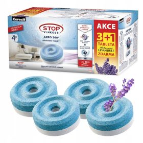   4 CERESIT ABSORBER TABLETE STOP VLAGE AERO 360 3+1 NEUTRALNO + LAVANDA