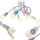 LAMPA ZWIS MULTIKOLOR PASTEL 5xE27 na białej podsufitce