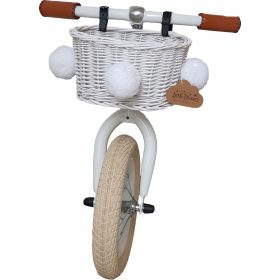  PLETENA DJEČJA KOŠARA ZA BICIKL BIJELA