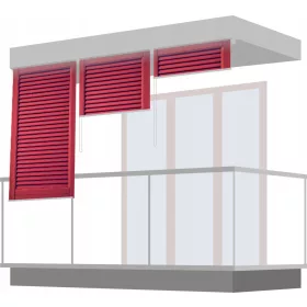  ŽALUZINE kao grilje, tisak 80 uzoraka BALKON 76x150