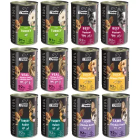    Super Beno mokra konzervirana hrana za pse mješavina mesa 12x 415 g