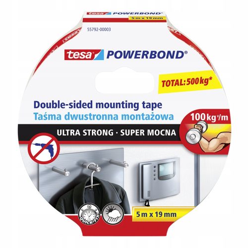 Tesa Powerbond dvostrana montažna traka 19 mm x 5 m
