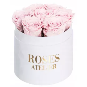   ELEGANTNI KUTIJA CVIJEĆA SA 21 VJEČNOM RUŽOM Roses Ateliera