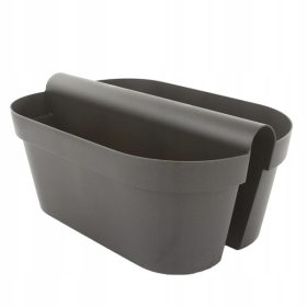  Euro3plast saksija 50 cm x 33 x 23 cm, grafitna plastika