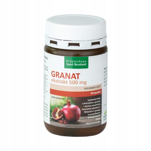 Kapsule s Ekstraktom Nar i Dodatkom Vitamina C - Za Imunitet i Srce, 90 Kom.