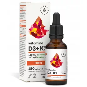   Suplement dijeta Aura Herbals - Vitamin D3 (4000IU) + K2MK7 FORTE u kapima (30ml)
