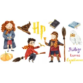 Harry Potter - Dječje zidne naljepnice za dekoraciju sobe