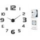  Smart Diy zidni sat, srebro, 130 cm