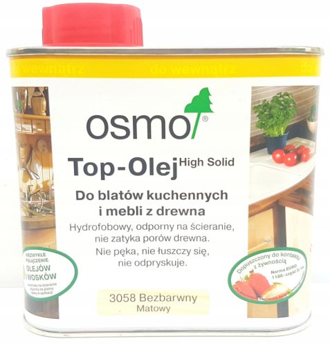 Osmo 3058 bezbojno mat ulje za pultove 500 ml