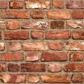 Tapeta na netkanoj tkanini crvena cigla 3D efekt