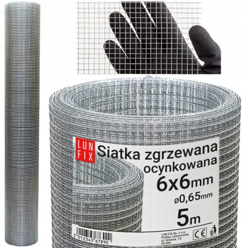 Pocinčana zavarena mreža Lun Fix O00056K 5 m