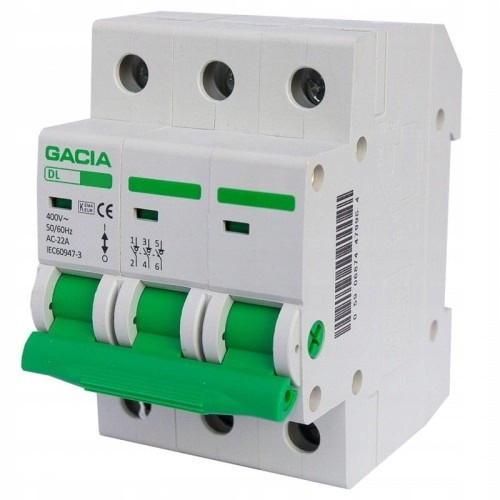 Gacia rastavljač 230 V IP20 63 A