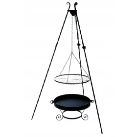 Metalni vrtni kamin - Vrtni kamin 55 cm, dužina 154 cm