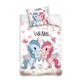    Garnitura posteljine Carbotex 160 x 200 cm ružičaste nijanse