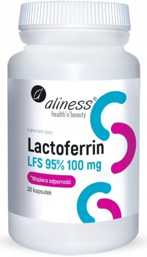 Aliness Laktoferyna LFS 95% 100 mg - Dodatak prehrani s 30 kapsula