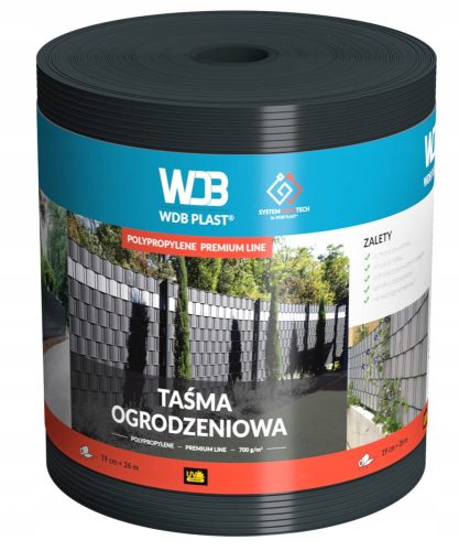 WDB Plast 62.000.7016 traka za ogradu 19 cm x 26 m