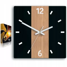  ModernClock zidni sat bijela, crna, nijanse smeđe, 30 cm