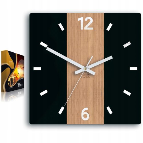  ModernClock zidni sat bijela, crna, nijanse smeđe, 30 cm