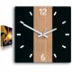  ModernClock zidni sat bijela, crna, nijanse smeđe, 30 cm
