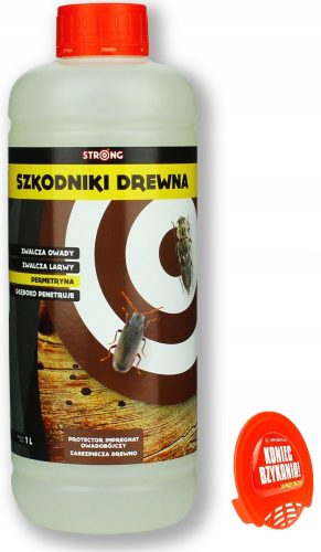 Sredstvo protiv insekata - Tekućina protiv žohara, mrava, osa, pauka, buha, stjenica, srebrnih ribica Strong 1,1 kg + Protiv komaraca, moljaca, mrava, muha, osa Strong