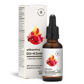   Vitamin D3 + K2mk7 s ekstraktom kurkume NovaSOL® - 900 kapi, 30 ml