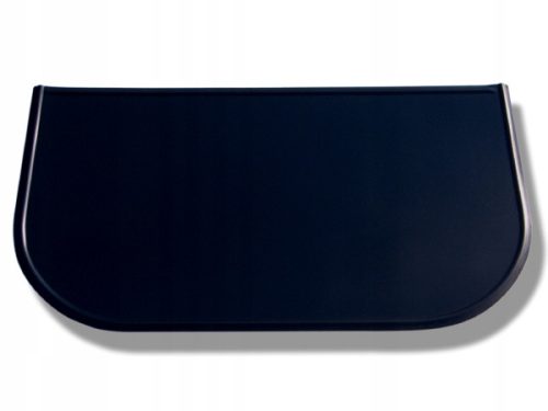 Enigma-Art Elegantna Crna Čelična Kaminska Ploča, 100x60 cm