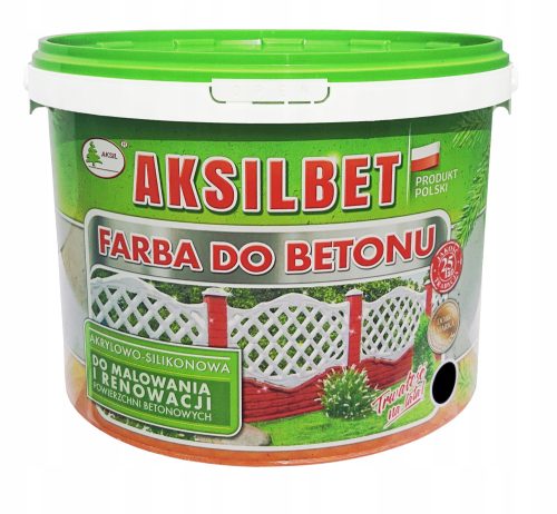 AKSILBET MAT FARBA ZA BETONSKO I OGRADNO PRAVILJE 10L