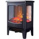 Električni kamin s 3D efektom plamena Ferretti Nora 1800 W crni 54 x 39 x 26 cm