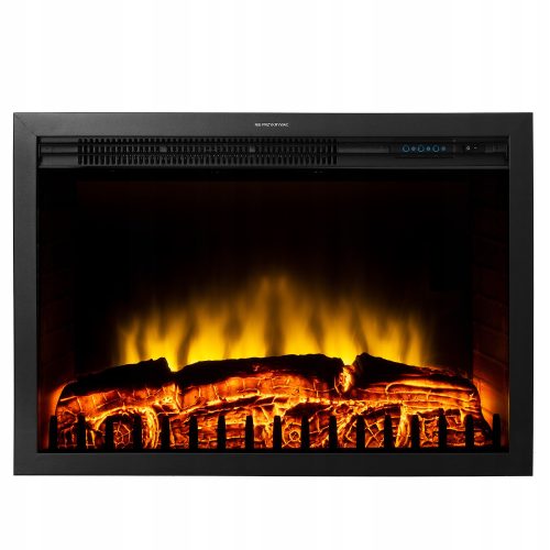 Ugrađeni električni kamin Ferretti crni 2000 W 76 x 54 x 23 cm