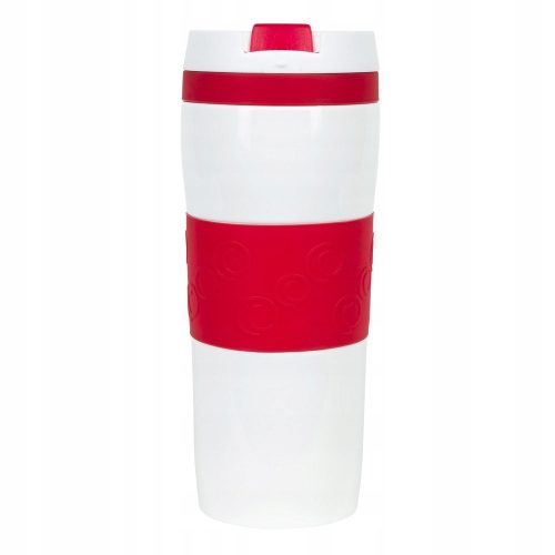 Termo šalica Air Gifts s miedzianom izolacijom, 320 ml, bijelo-crvna