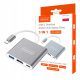  Adapter HUB USB-C Zenwire 3u1 HDMI USB 3.0 DEX Thunderbolt Macbook M1 M2 M3