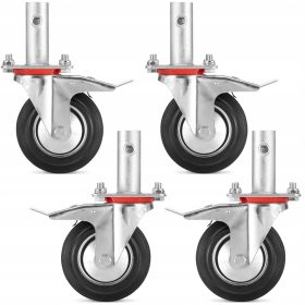   Visoka kvaliteta KOTAČI za Višu Warszawsku skelu, 200 mm, guma, set od 4 komada