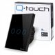 Q-Touch Trostruki LED Stakleni Prekidač za Svjetlo