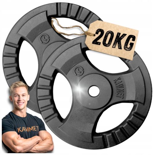 Set utega od lijevanog željeza 40kg s upravljačem za kućnu teretanu, vježbanje 2x20kg