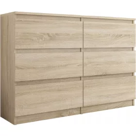  Mobene Moderna komoda 140 x 30 x 77 cm, mat sonoma hrast