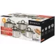 Set lonaca Ambition Berry, nehrđajući čelik, 8 kom.