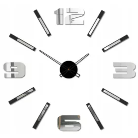 VELIKI 3D Zidni Sat Ogledalo Mase XL | DIY Dekoracija za Dom