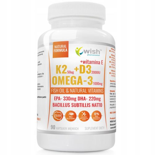 Suplement dijeta: Vitamini K2, D3 i E sa Omega-3 - Progress Labs