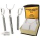 Sjajni 925 Silver Set s Swarovski Kristalima i Gravurom