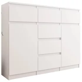  Mobene Moderna komoda 120 x 40 x 98 cm mat bijela
