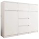  Mobene Moderna komoda 120 x 40 x 98 cm mat bijela