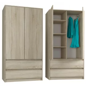 Mobene Moderni Garderoba 90 x 180 x 51 cm, sonoma hrast