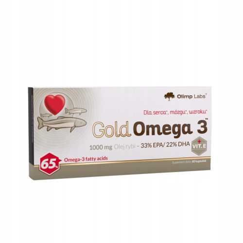 OLIMP Gold Omega 3 - Dodatak Prehrani za Zdravo Srce i Mozak, 60 Kapsula